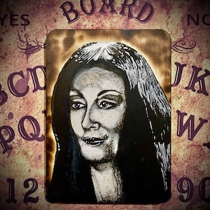 Morticia Addams pen and ink illustration