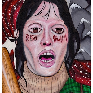 Wendy Torrance Original Kunst Druck&#39;Die Glänzende Kunst&#39;, &#39;Horror Art&#39;
