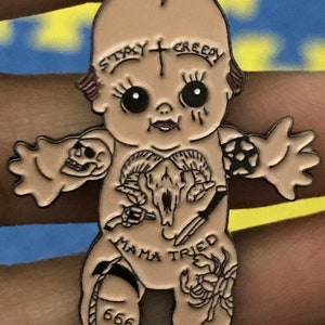 Demon Baby Pin/tattoo Pin/traditional Tattoo Pin/goth Pin/punk Pin/tattoo  Flash/satan Pin/devil Pin/horror Pin/enamel Pin/valentines Day - Etsy  Singapore