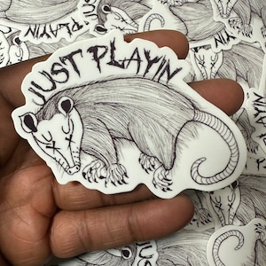Playin Possum sticker