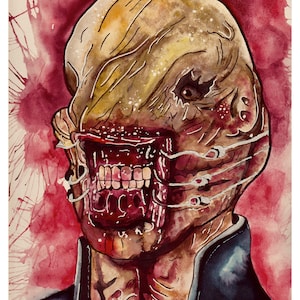 Chatterer fine art print, Hellraiser print, Cenobite, Horror art, horror fan, horror fan art, cenobities, horror print, horror fanatic