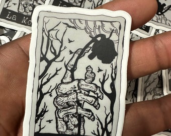 La Morte sticker/Tarot sticker/Tarot card sticker/Death sticker/Tarot card art/Vinyl stickers