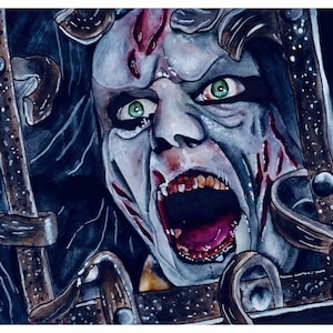 Schakalen 13 spöken originalkonsttryck, 13 spöken-tryck, skräcktryck, svart zodiak, presenter under, jul 2018, spöken, paranormalt