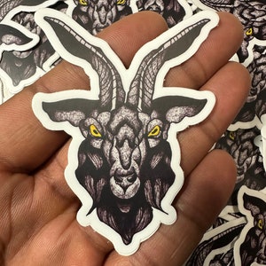 Schwarze Ziegen-Sticker
