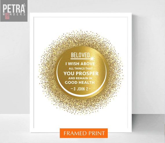Bible Verse Print 3 John 2 Framed Scripture Art Scripture Etsy