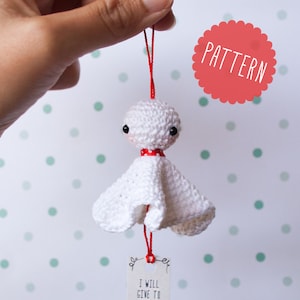 Teru Teru Bozu amigurumi crochet PATTERN. Step by Step. PDF