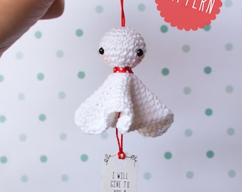 PATRÓN de Teru Teru Bozu amigurumi en crochet. Con paso a paso e instrucciones. PDF