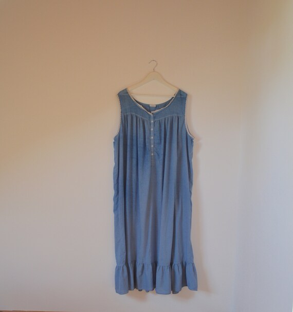 milkmaid denim dress