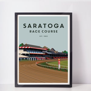 Saratoga Race Course Illustration Wall Art