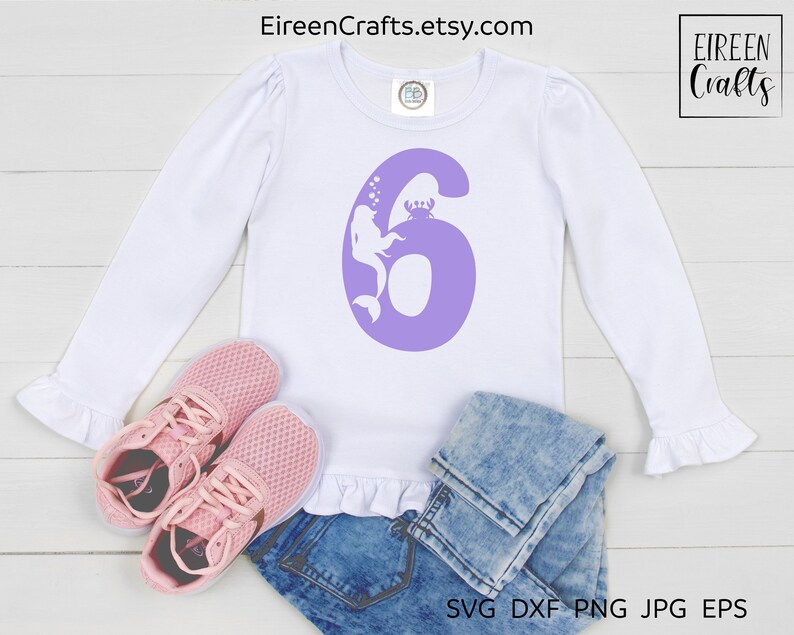 Free Free 160 Mermaid 6Th Birthday Svg SVG PNG EPS DXF File