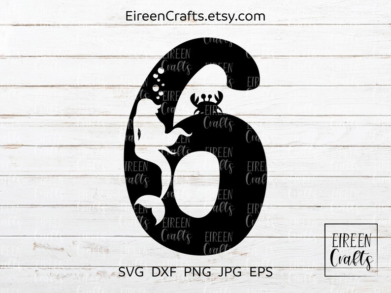 Free Free 160 Mermaid 6Th Birthday Svg SVG PNG EPS DXF File