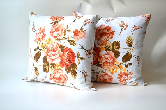 Floral Pillow Cases Flower Pillow Cover Travel Cushion Etsy