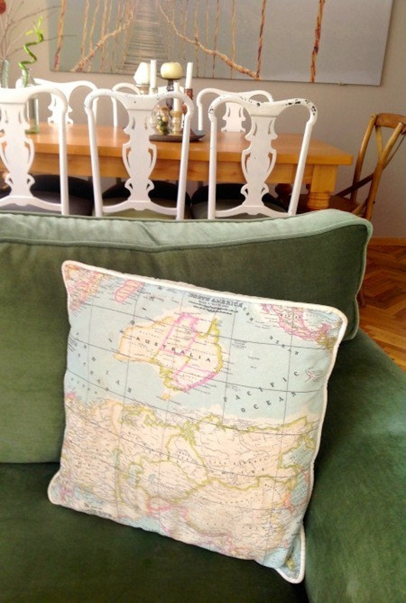 World map fabric Home decor fabric Sewing Maps Print Craft Etsy