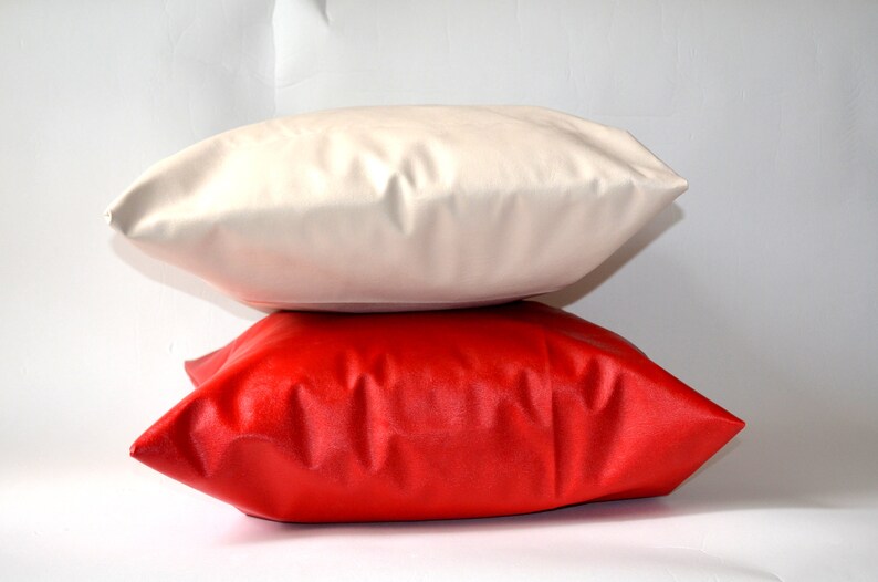 Beige Throw Pillow Cushion Home Decor Cover Wedding Decor Handmade Design Faux Leather Case Housewarming Gift Beige Faux Throw Case