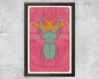 Coleoptera Chiroptera | Art Print