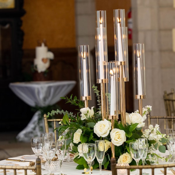 Greenery 34” Candelabra Centerpiece Recipe