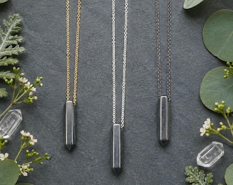 Hematite Necklace, Hematite Jewelry, Hematite Pendant, Silver Hematite Necklace, Gold Hematite Necklace, Protection Jewelry