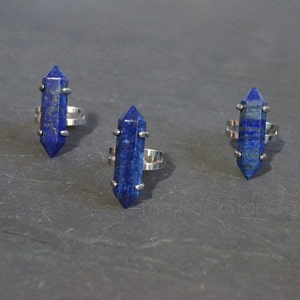 Lapis Lazuli Ring, Silver Lapis Lazuli Ring, Blue Lapis Ring, Lapis Ring, Silver Lapis Ring, Lapis Jewelry,  Gemstone Ring, Adjustable Ring