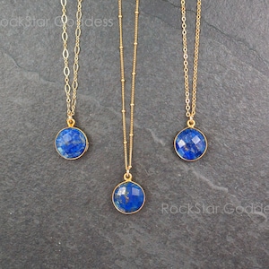 Gold Lapis Lazuli Necklace, Lapis Lazuli Necklace, Blue Lapis, Lapis Necklace, Lapis Pendant, Lapis Lazuli Jewelry, Anniversary Gift