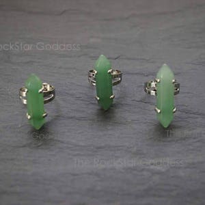 Aventurine Ring, Silver Aventurine Ring, Gemstone Ring, Green Aventurine, Aventurine Crystal, Stone of Prosperity