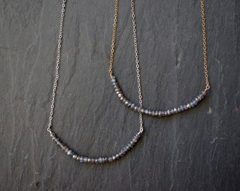 Gold Labradorite Necklace, Labradorite Pendant, Labradorite Jewelry, Labradorite Necklace, Layering Necklace, Gift for Her