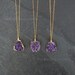 Gold Amethyst Necklace / Amethyst Jewelry / Druzy Necklace / February Birthstone / Raw Crystal Necklace  / Gold Amethyst Druzy 