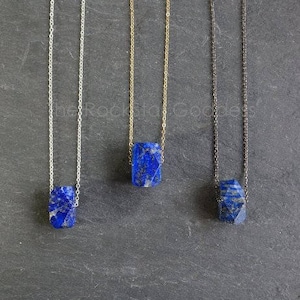 Silver Lapis Necklace, Gold Lapis Necklace, Lapis Lazuli Necklace, Lapis Necklace, Lapis Lazuli Pendant, Lapis Jewelry, Genuine Lapis Lazuli