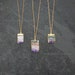 Gold Amethyst Necklace / Amethyst Jewelry / Amethyst Stalactite / Amethyst Pendant / Druzy Necklace / February Birthstone 