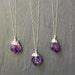 Raw Amethyst Necklace / Amethyst Necklace / Silver Amethyst Jewelry / Silver Amethyst Necklace  / Amethyst Pendant / February Birthstone / 