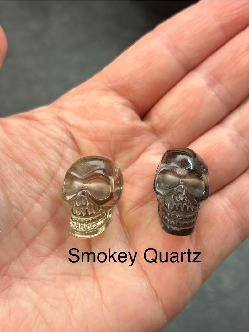 Skull Pendant, Gunmetal Mens Necklace, Gemstone Skull Pendant, Mens Gunmetal Necklace, Mens Gemstone Necklace, Mens Crystal Necklace image 3