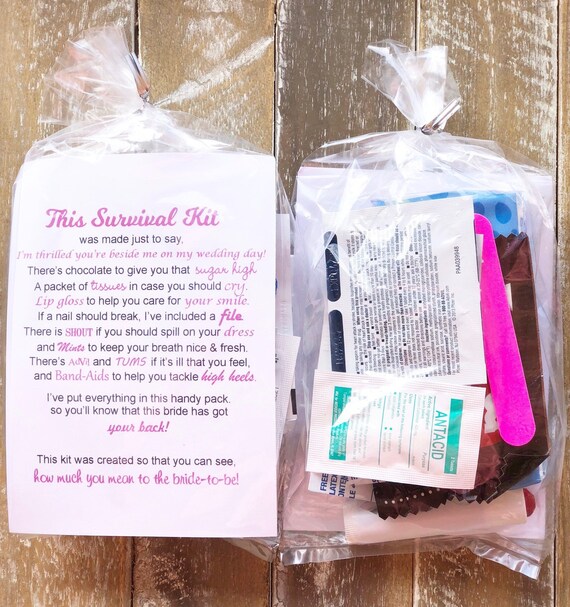 bride survival kit bag