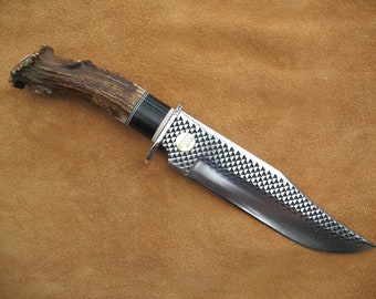 Crown End Bowie Knife with Ebony Spacer