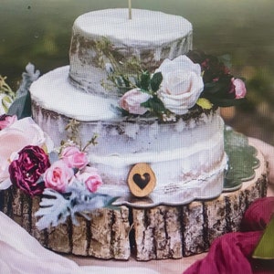 22-40cm Large Wood Slices for Centerpieces Wedding Birthday Cake