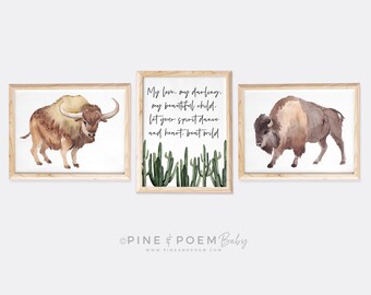 bison nursery decor