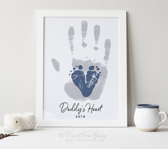 baby handprint gifts for dad