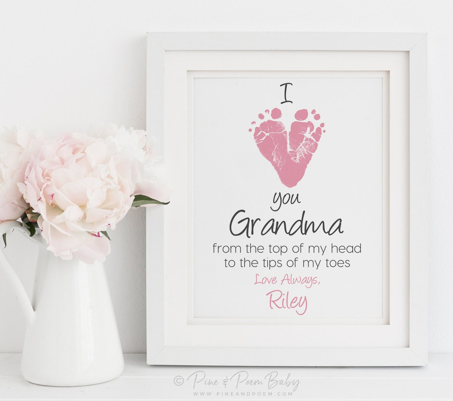 Personalized Mother's Day Gift for Grandma From Baby I Etsy