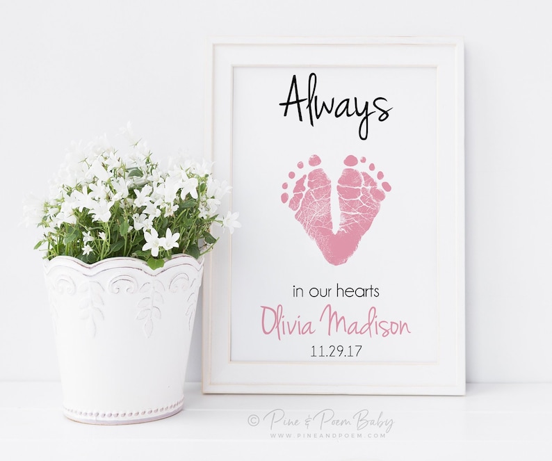 Loss of Child Baby Memorial Art Print Infant Sympathy Gift