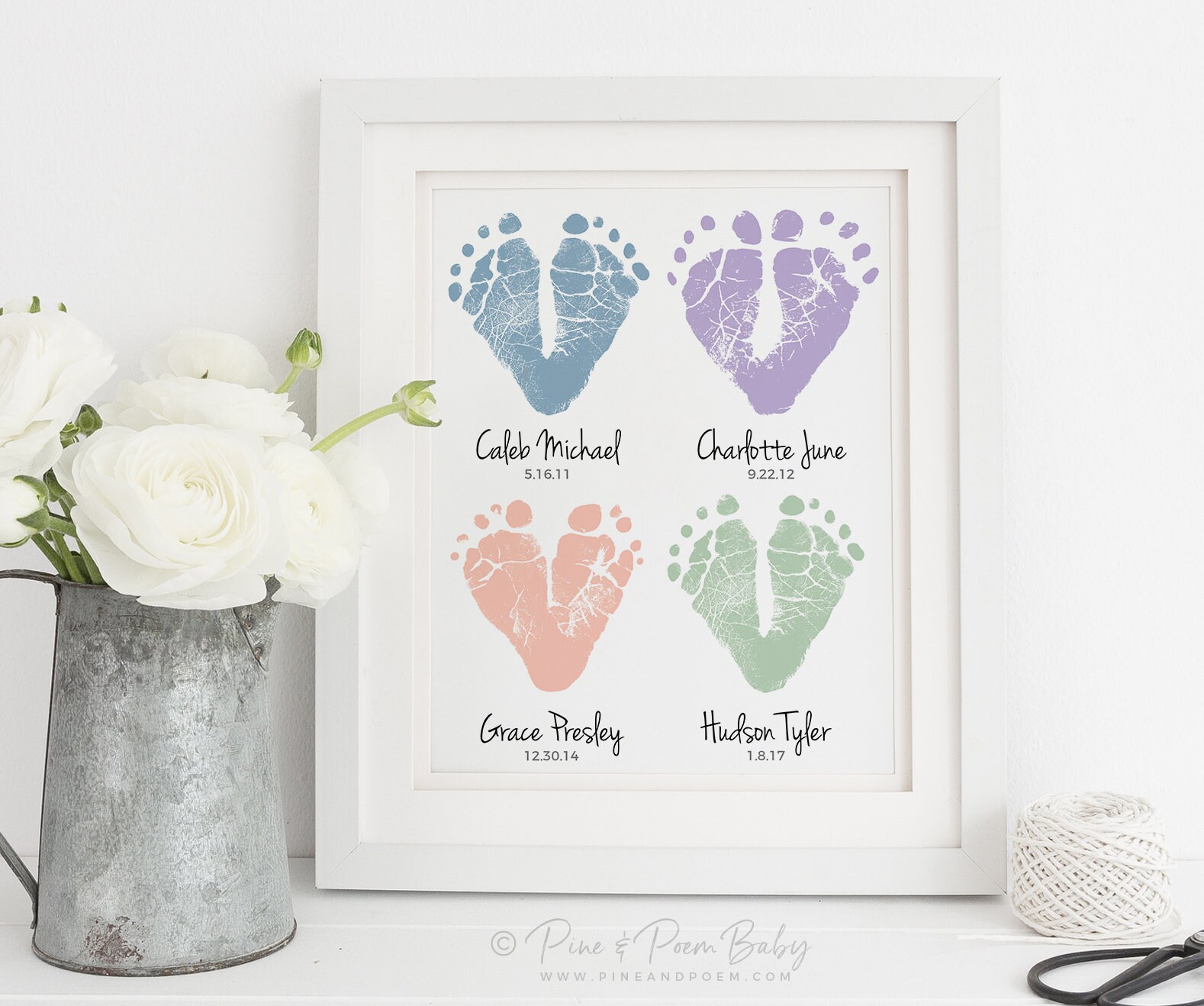 Gift for Grandparents from Grandchildren Custom Baby Etsy