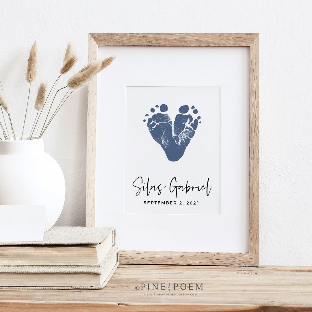 Footprint Art Footprint Baby Frame Buy Baby Footprint Heart Art
