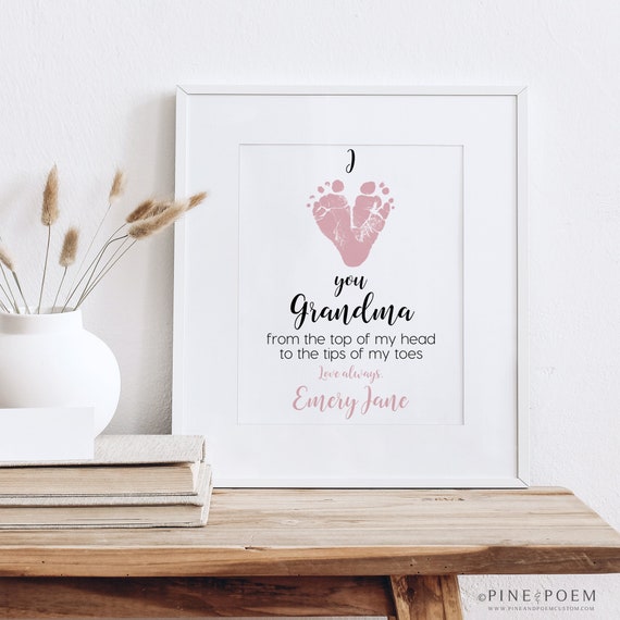 Personalized Mother's Day Gift for Grandma From Baby, I Love You