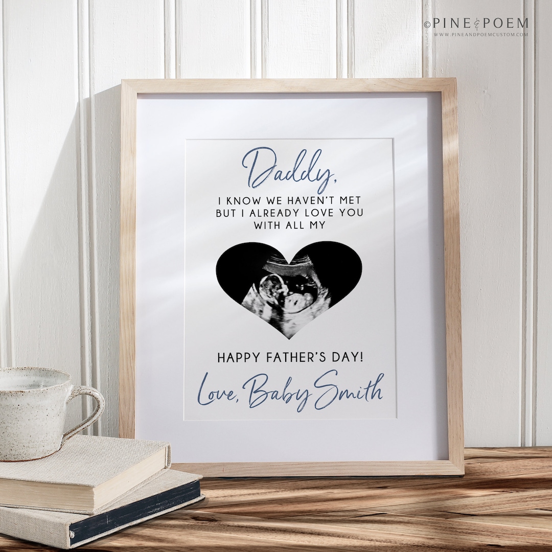Father's Day Gift for Dad to Be, Personalized Ultrasound Expecting