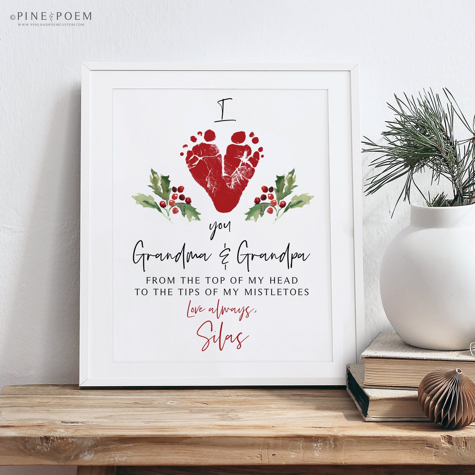 Christmas Gift for Grandparents From Baby Personalized Etsy