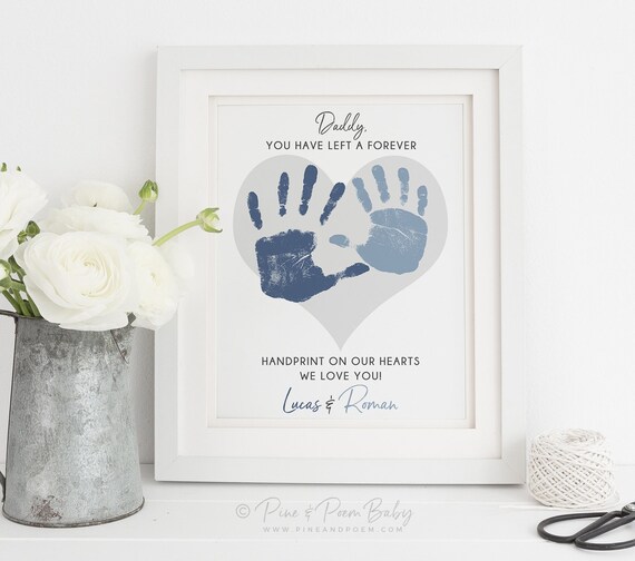 baby handprint gifts for dad