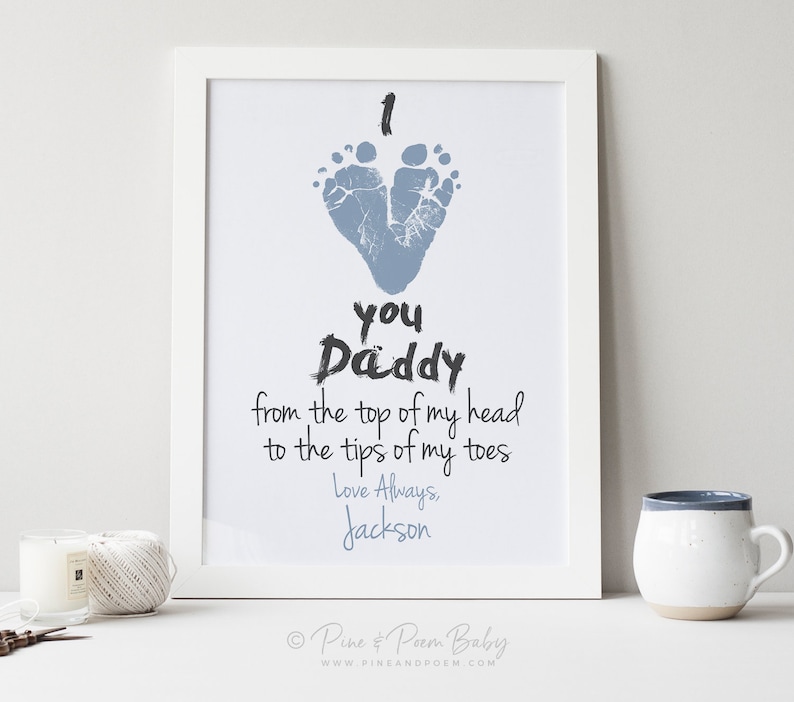 First Father's Day Gift for New Dad I Love You Daddy Baby Etsy