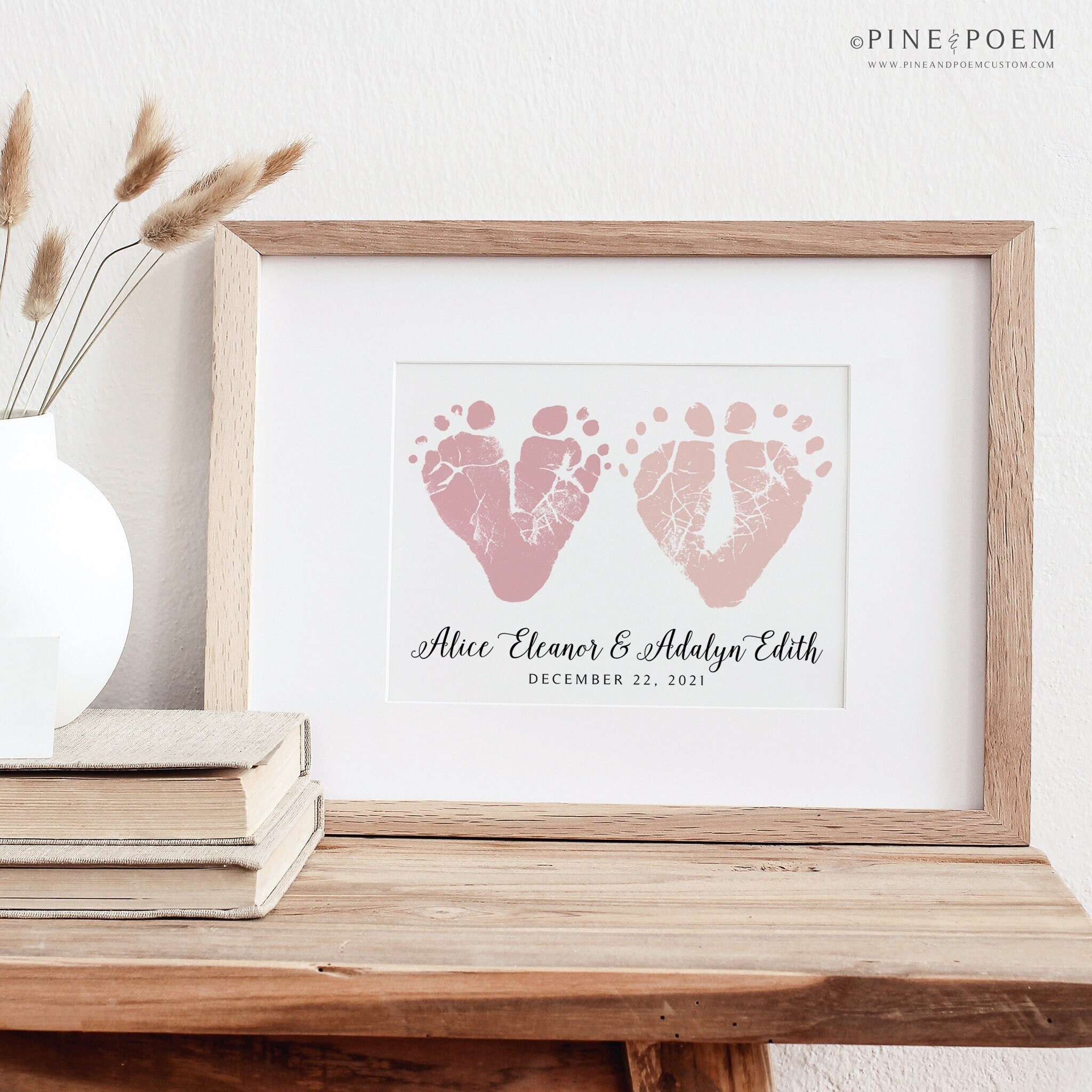 Twin hotsell baby footprints