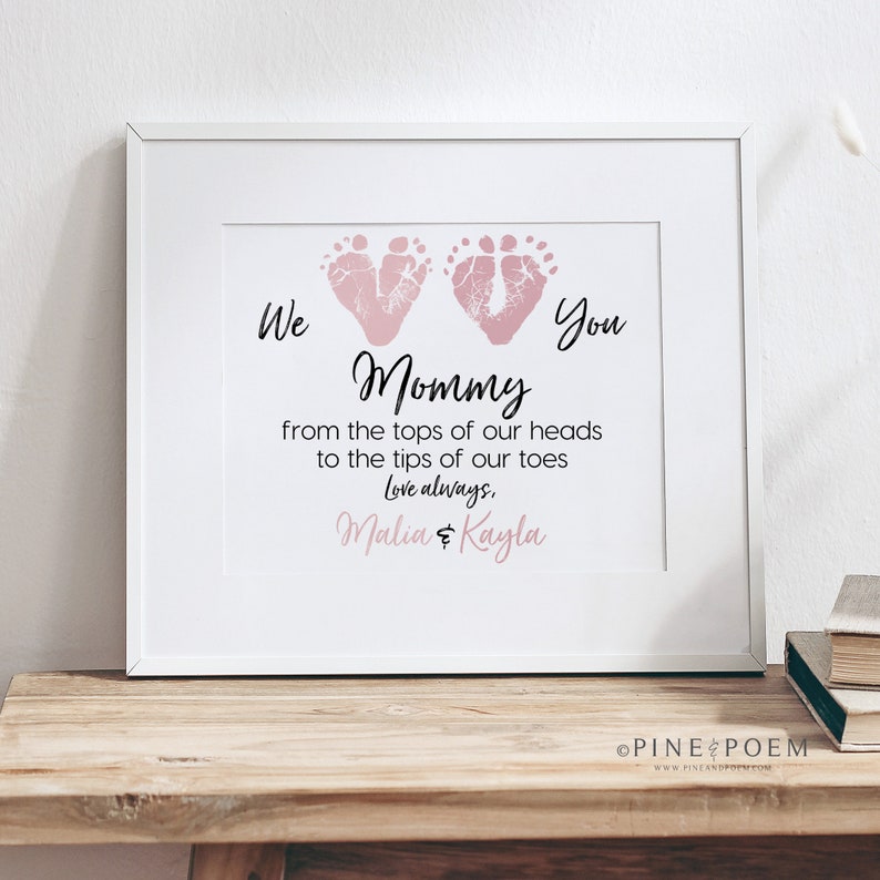 First Mother's Day Gift From Twins New Mom Personalized Etsy