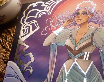 Silver Foil 11x17" Print - Sorceress