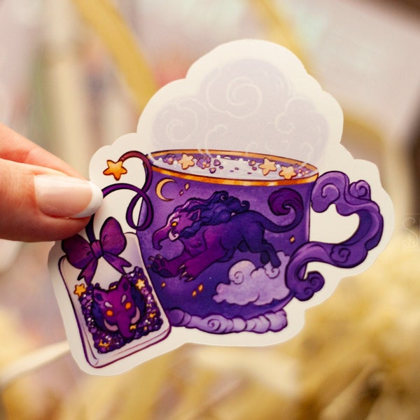 Yokai Tea - Baku Die Cut Large Glossy Sticker