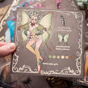 Monster Fairies Gold Foil Postcard Set