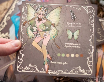 Monster Fairies Gold Foil Postcard Set
